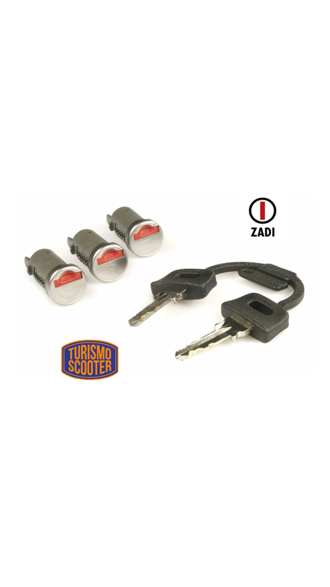 Kit de cilindro de cierre ZADI, encendido/sillin/guantera