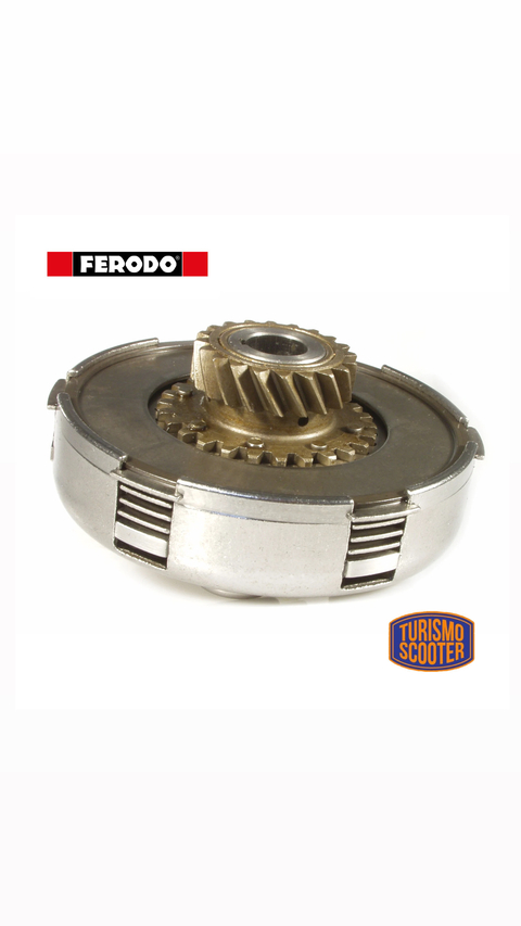 Embrague FERODO Sport 21 dientes para primaria 67/ 68 para Vespa PX100 E/​P125X VNX1T 146341->/​P150X VLX1T 264565->/​PX150 E/​Lusso <- '94/​PX80-150