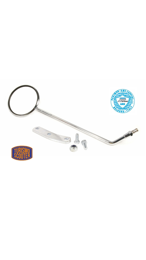 Espejo estándar CUPPINI para montaje en la carcasa inferior manillar derecha para Vespa todos los modelos Classic