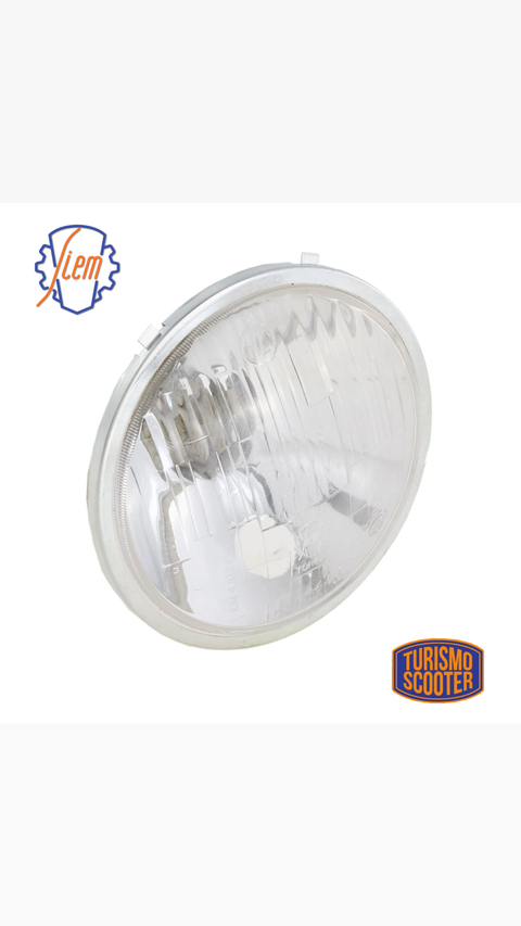 Óptica faro SIEM redondo Ø 115 mm para Vespa Primavera