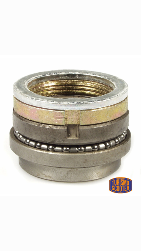 Kit rodamientos horquilla arriba, RMS, para Vespa 125/​PV/​ET3/​PK/Sprint/​V/​Super/​160 GS/​180 SS/​Rally/​PX80-200/​PE/​Lusso/​'98/​MY/​'11/​T5/​
