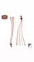 Flecos/streamers manillar universal, "Stars&Stripes" - blanco/rojo - comprar online