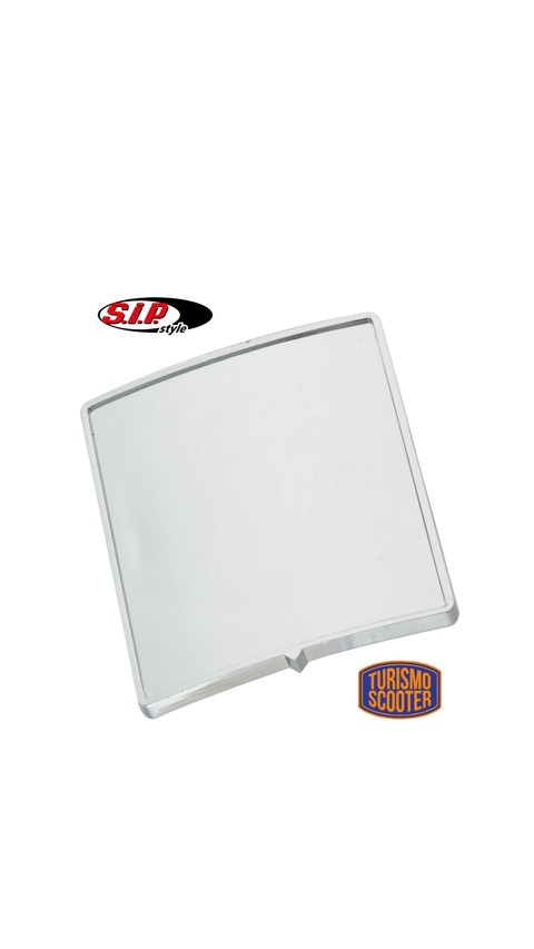 Placa base bandeja SIP logotipo cuadrado frontal - CROMO