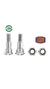 Kit de tornillos palanca manillar embrague/freno, (ranurado), con collar, MEC EUR, para Vespa 150 VB/​VBA/​VBB1-2 -> 216000/​GL/​150 GS VS2-5/​160 GS - TURISMO SCOOTER