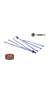 Flecos/streamers manillar universal - blanco/azul