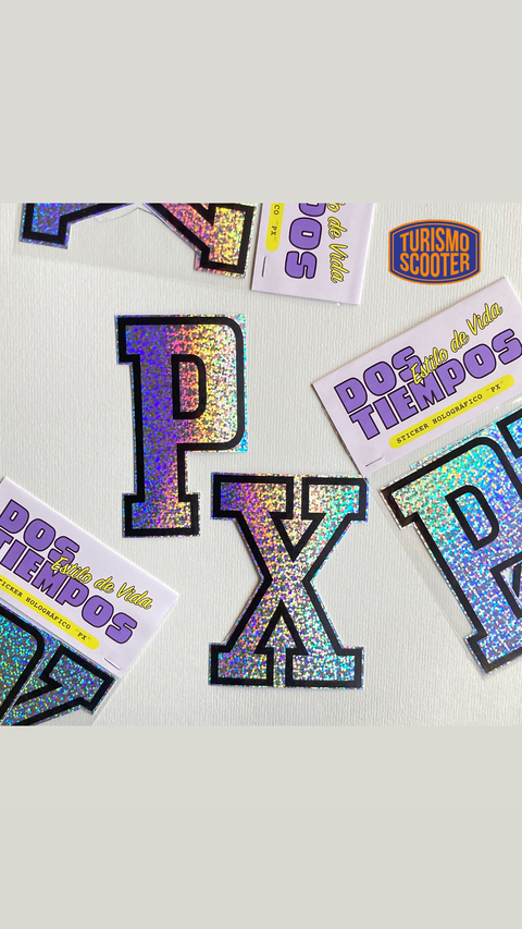 Sticker motivo "PX", glitter