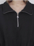 Blusão Moletom com Zíper Preto - comprar online