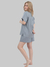 Conjunto Camisa e Shorts Cinza - Sra.Sono