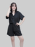 Conjunto Camisa e Shorts Preto - Sra.Sono