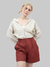 Shorts Alfaiataria Marrom Terracota - Sra.Sono