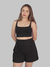 Blusa Cropped de Alça Preta - loja online