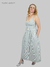 Vestido Midi de Alça Listrado - Sra.Sono