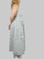 Vestido Midi de Alça Listrado