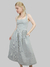 Vestido Midi de Alça Listrado
