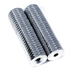 100pcs Imã De Neodimio Disco 20x3 - 20mm X 3mm Com Furo N35 - Neoimã