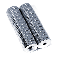 30pcs Imã De Neodimio Disco 20x3 - 20mm X 3mm Com Furo - N35 - loja online