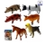 Brinquedo Kit Animais Fazenda Emborrachado - 6 Peças Farm Set