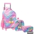 Mochila com Rodas + Lancheira + Estojo Infantil Picolé KIT5365