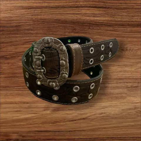 Cinto Muladeiro Country Com Fivela Réplica Corneta