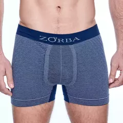 Pack x 6 Boxer Zorba Rayado Algodón Sin Costura
