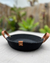 CANASTO NEGRO CON MANIJA 22x5 cm