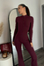 Jumpsuit Nova Burgundy Maxi Flare PRE SALE - comprar en línea