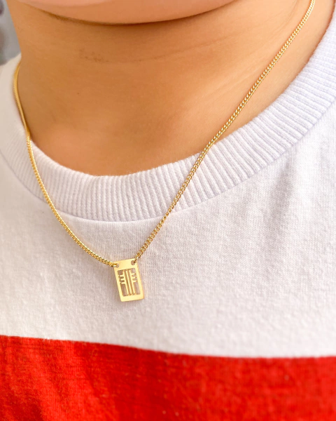 Escapulário Cruz - Ouro 18k