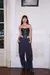 BUSTIER / CORSET DE TRICOT CHINTZEADO CON CIERRE CENTRAL en internet