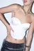 BUSTIER / CORSET LIGHT SOFT STRAPLESS CON BALLENAS, BRETELES DE STRASS Y LESS REGULABLE DE SATEN - comprar online