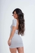 VESTIDO COSTAS NUA CINZA