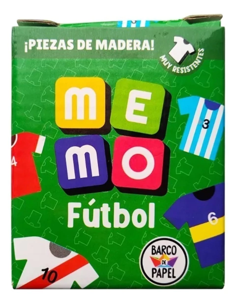 Me Mo Futbol - Memotest Infantil Con Piezas De Madera