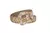 Cinto de couro com strass