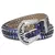 Cinto de couro com strass