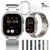 Smart Watch Ultra F1 + 7 Mallas (2 Metálicas) + Funda de Silicona