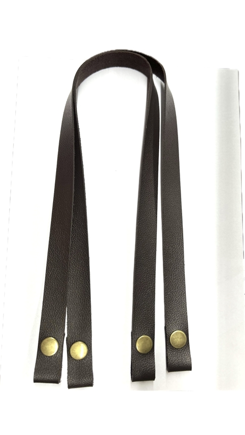 ALÇA DE MONTANA CAFE COM BOTÃO DE PRESSÃO 0.60CM (O PAR)