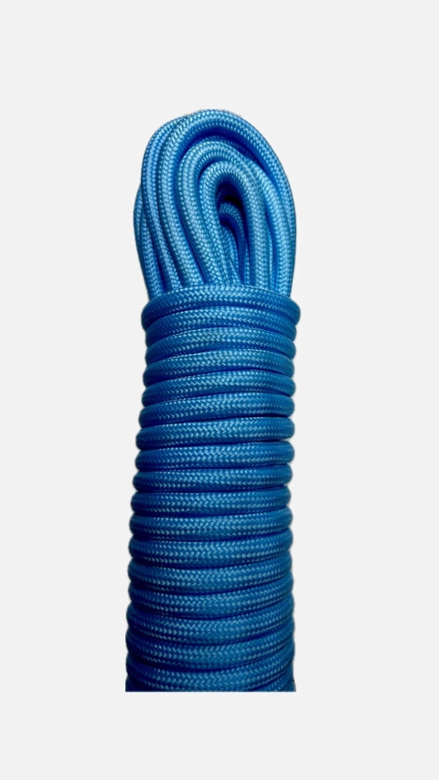 CORDA DE POLIPROPILENO 8MM AZUL TURQUESA (O METRO)