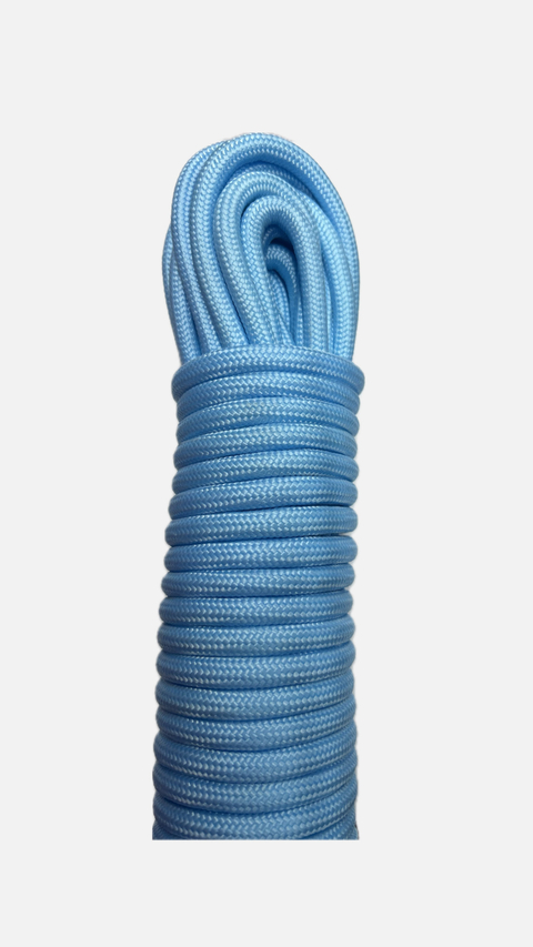 CORDA DE POLIPROPILENO 8MM AZUL BEBE (O METRO)