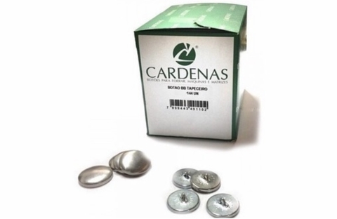 BOTÃO BOMBÊ DE ALUMINIO (CAIXA C/ 1 GROSA 144 UND) A PARTIR DE: