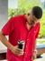 Camisa Botao Malha Fria Dubai - Cereja