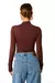 Body gola alta - Marrom - comprar online