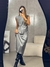 Vestido Cinza Cetim Sommer