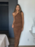 Vestido Tule Marrom Sommer - comprar online
