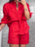 Short Linho Vermelho - comprar online