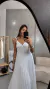 Vestido Plissado Branco