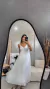 Imagem do Vestido Plissado Branco