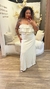 Vestido Nude Babados na internet