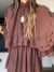 Vestido Boho Gola Alta - Mi Ferrareze