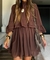 Vestido Boho Gola Alta - Mi Ferrareze