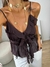 Regata Chiffon Marrom - Mi Ferrareze