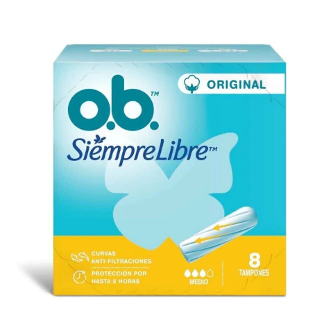 Tampones OB x8 Medio